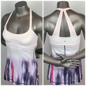 Lululemon | White Indigo Mirage Scoop Me Up Tank 6